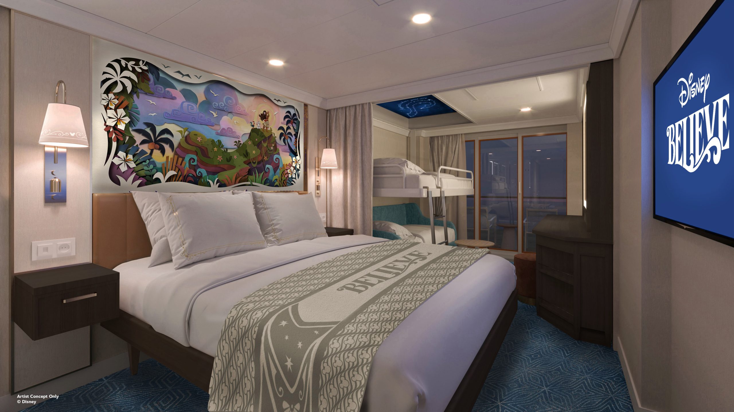 Disney Believe Verandah Stateroom