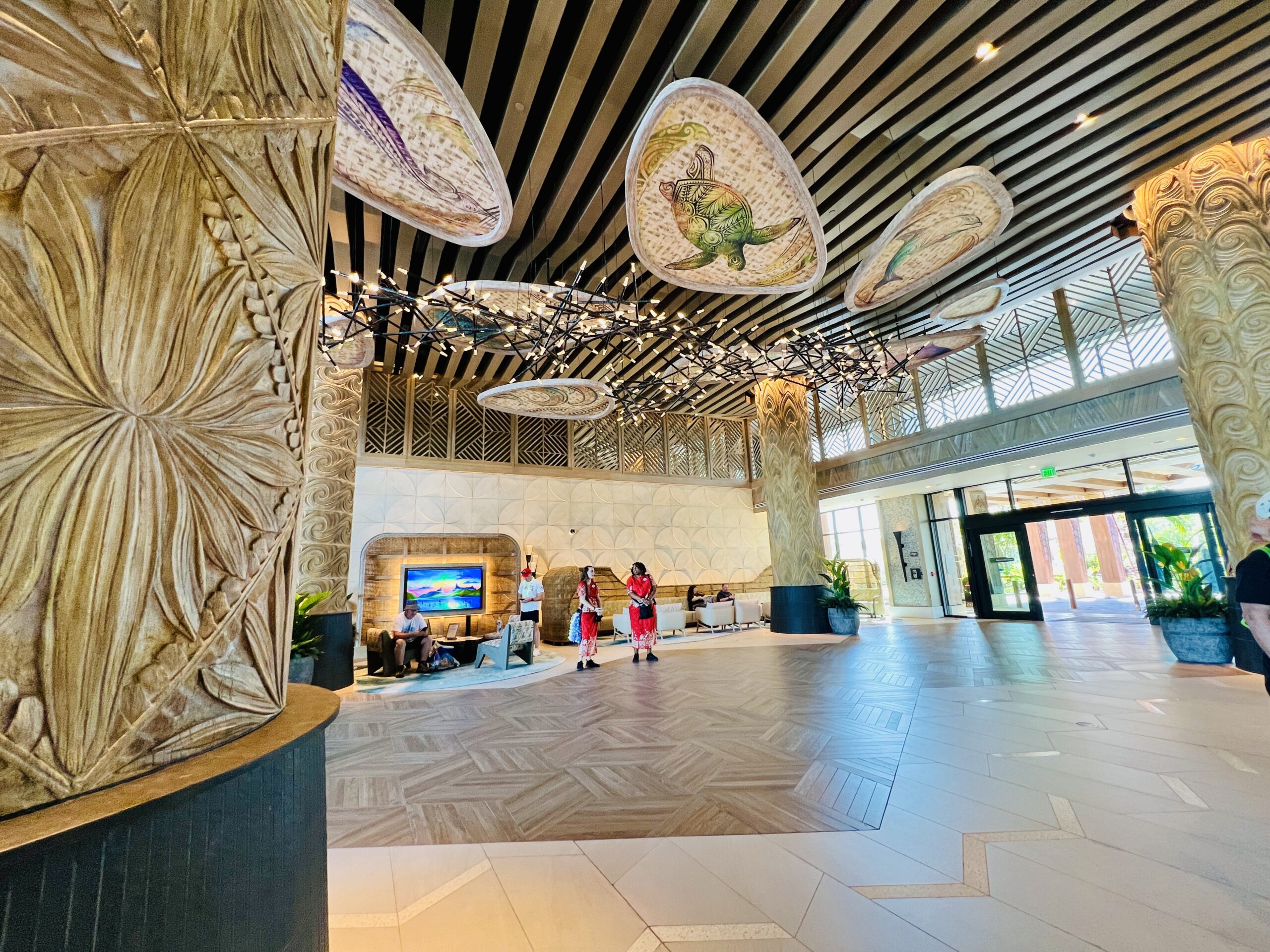 Don't Miss the Disney Details in the Island Tower's Lobby! - DVC