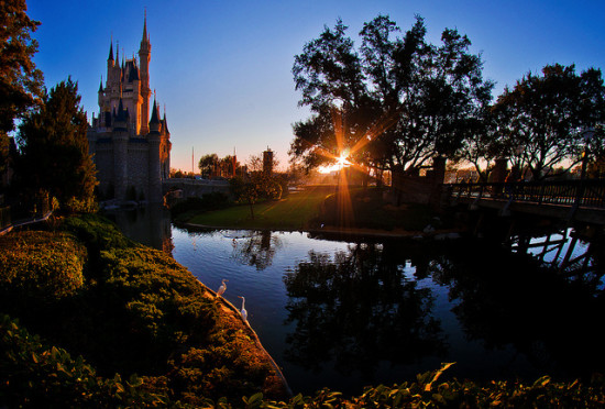 Sunrises on Cinderella's Castle, photo courtesy Tom Bricker