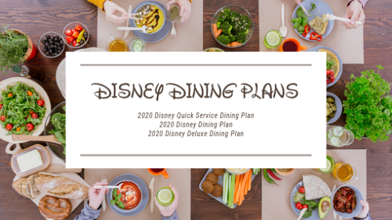 2020 Disney Dining Plans