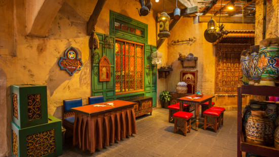 Find the Kidcot Fun Stop inside the Morocco Pavilion tucked inside the Marketplace in the Medina