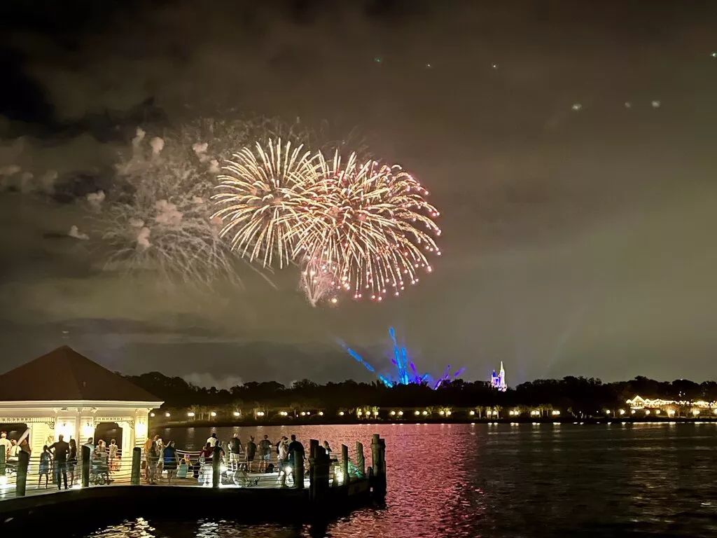 Fireworks from the Grand Floridian