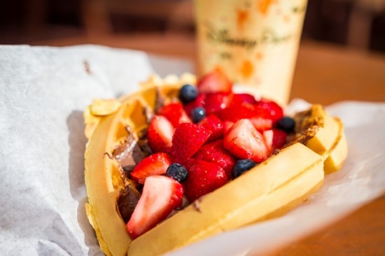 Nutella and Fresh Fruit Waffle Sandwich. Photo courtesy Tom Bricker